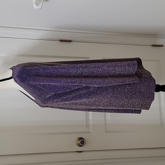 Carolyn Strauss Size 1X Purple and Gold Cardigan Set, Excellent Used Condition - Picture 10 of 16